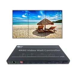 Controle remoto do switcher controlador de videowall comercial de processamento multiscreen Bitvisus 4K