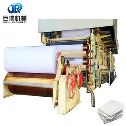 80GSM Linha de Máquina de Fabricação de Papel para Impressão e Escrita Padrão com Sistema de Reciclagem de Papel Residual