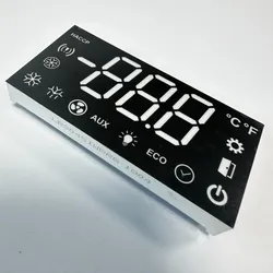Anpassbares Mehrfarbiges 3-Digit LED-Display zur Temperaturregelung