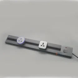 Novo Design de Tomada de Extensão Oculta Deslizante na Mesa de Trabalho com Tomadas Elétricas Removíveis