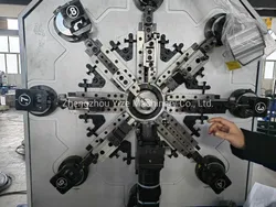 Máquina de muelles de extensión multifuncional sin camisas CNC para conformado de alambre