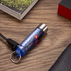 Torcia a chiave magnetica ricaricabile USB compatta per uso quotidiano
