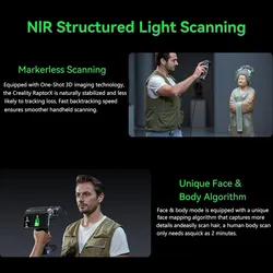 Scanner portatile wireless Creality Raptor X 3D