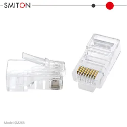Conector de Cabo de Rede Ethernet RJ45 Conector RJ45 Cat5 CAT6 Conector Plugue Modular