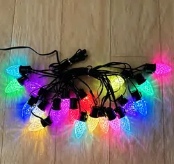 Matte Mini-Glühbirne LED-Beleuchtung mehrfarbige Patio-Lichterkette Deko