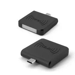 เครื่องอ่านแท็ก RFID ขนาดเล็ก USB 14443A เครื่องอ่านพกพาสำหรับโทรศัพท์ Android