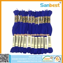 Bunte Polyester Kreuzstichstickgarn