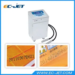 Máy in phun liên tục đầu đôi trên dây chuyền cho mã hóa hộp mỹ phẩm (EC-JET910)