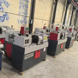 Vollautomatische hydraulische Gewindewalzanlage - Rundstahl-Gewindeschneidmaschine - Schraubenstangen-Gewindewalzanlage