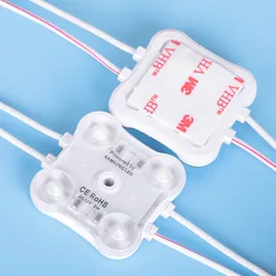 3LED/4LED 射出成形モジュール防水 LED12V エンジニアリングモジュール 2835 レンズ モジュール