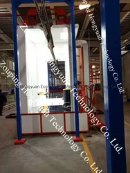 Cabine de Pintura a Pó Automática Hongyuan com Grande Sistema de Recuperação de Pó por Ciclone