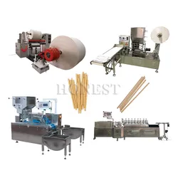 Máquina Industrial de Canudos de Papel / Máquina de Fazer Canudos para Bebida