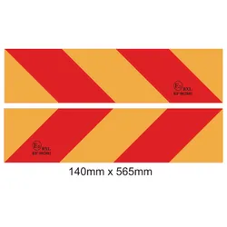 Biển báo phản quang cho xe cộ phía sau