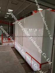 Cabine de Pintura a Pó Automática Hongyuan com Grande Sistema de Recuperação de Pó por Ciclone