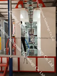 Cabine de Pintura a Pó Automática Hongyuan com Grande Sistema de Recuperação de Pó por Ciclone