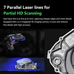 Scanner portatile wireless Creality Raptor X 3D