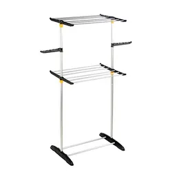 Edelstahl Wäschetrockner Kleider Einzelstange Bekleidungsdisplay Rack Kleiderspeicher Rack