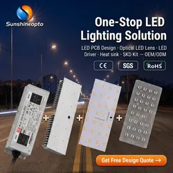 Benutzerdefinierte OEM 144-LED Hochleistungs-Straßenlichtmodul 8s18p Optisches LED-Modul