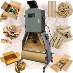Máquina de Papel para Almofadas Automáticas de Papel Kraft com Sistema de Transporte para Embalagem em Favo de Mel e Preenchimento de Vazio