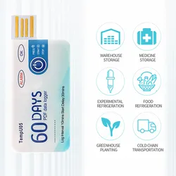 เครื่องบันทึกอุณหภูมิและความชื้นแบบใช้แล้วทิ้ง Tempu05 USB รายงานข้อมูลกราฟอุณหภูมิสำหรับห่วงโซ่ความเย็น