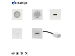 Módulo de Soquete Decoamigo para TV/Computador 45X45mm Módulo de Soquete USB