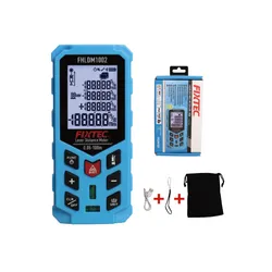 Fixtec 0.05-100m Misuratore di distanza laser verde digitale, metro a nastro laser, sensore di distanza