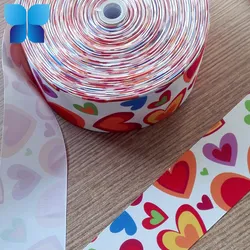 3 Zoll individuell bedrucktes Polyester-Grosgrain-Band für Werbe-Dekoration