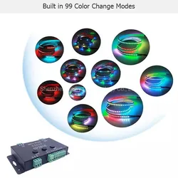 DMX512 Decoder LED Controller Vollfarbprogrammierbarer LED Controller Dimmer 2048px Sp201e