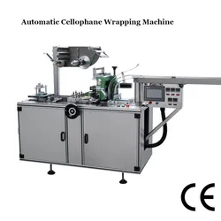 Máquina Automática de Embalagem em Celofane, Máquina de Envelopamento para Caixas de Cigarros