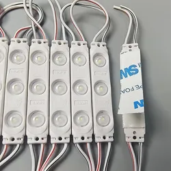 12V 3-LED Módulo de LED de Lente de Alta Brilho à Prova d'Água para Caixa de Luz de Sinalização Letras de Canal
