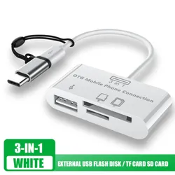 Multifunktionale OTG-Handyverbindungstools unterstützen Typ C/Mikro-USB-Hostadapter