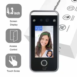 Máy quét mã QR cảm ứng sinh trắc học nhận diện vân tay và khuôn mặt kiểm soát ra vào