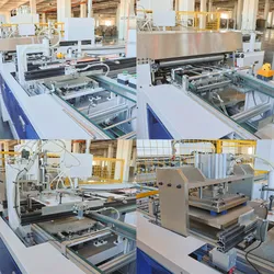 Automatische Quadratkuchenpapierbrett-Ober- und Unterkantverpackungsmaschine