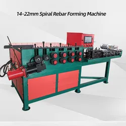 CNC 스프링 리브 형성 기계 14-22mm CE 인증 완전 자동 나선형 철근 굽힘 기계