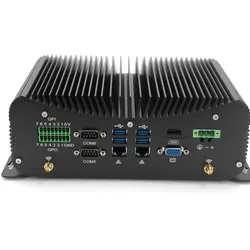 Novo Computador Industrial Compacto de Alto Desempenho Mini PC Sem Ventoinha com 6 COM