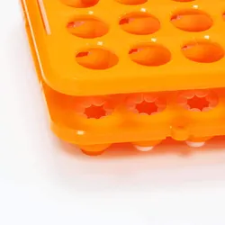 Giá đỡ ống nghiệm nhựa đa chức năng màu cam dùng trong phòng thí nghiệm 50