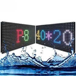 320*160mm Tela LED Externa de Alta Qualidade P8 Módulo de Display LED à Prova d'Água
