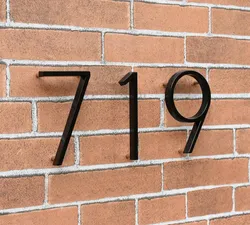Personalização de Fábrica Externa Moderna à Prova de Ferrugem 3D Placa de Metal Flutuante