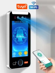 Sistema di controllo accessi con riconoscimento facciale, touch screen, macchina per la registrazione delle presenze, controllo remoto tramite app WiFi Tuya, rilevamento dinamico della vita