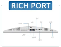 23.8 จอแสดงผล LED แบบโค้ง ขนาดนิ้ว ขอบไม่มีกรอบ คอมพิวเตอร์โปรเซสเซอร์ SSD คอร์ I7 500GB คอมพิวเตอร์ตั้งโต๊ะแบบทั้งหมดในหนึ่ง