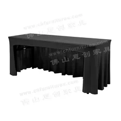 Mesa de Conferência Retangular de Escritório com Cor Sólida, Toalha de Mesa Personalizada em Spandex para Registro