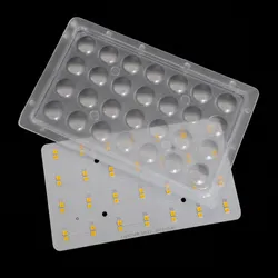 Fabrik maßgeschneiderte 60 Grad LED-Linsenarray für 3030/5050/7070 LED-Modul