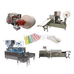 Hocheffiziente Papierstrohhalmherstellungsmaschine / Trinkhalmmaschine