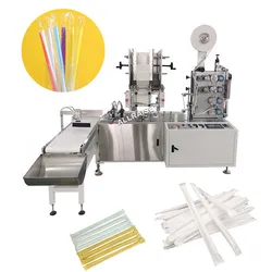Automatische Trinkhalmverpackungsmaschine für einzelne Papierstrohhalme