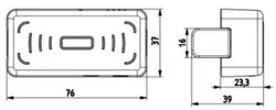 Tastenumschalter UHF Bluetooth-Leser für die Bestandsverwaltung