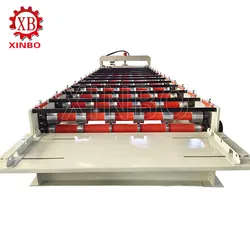 6 Rippenschalenprofil-Dachblech-Rollformmaschine Linie