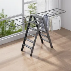 Aluminium Metall Kleiderständer Trockenständer Hängeregal