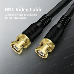 Cabo Coaxial Rg Completo Rg59 RG6 Rg11 Rg57 Rg58 Rg7 75ohm Conector BNC Macho Macho Crimp Tamanho de Carretel Personalizado