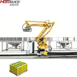 Fabrikangepasste Kunststoffproduktionslinie automatisches robotergestütztes Taschenentpackungssystem