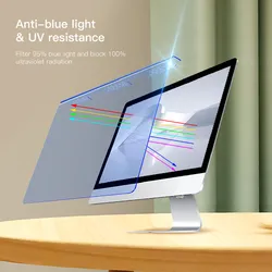 Computer Bildschirm Datenschutz Blau Lichtgeschützt